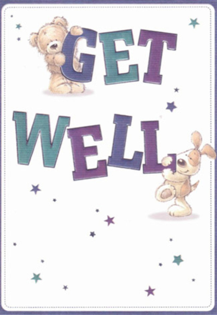 Radiating both innocence and sincerity, this get well card's scene feels as if it were inspired by the inclusive spirit of the local Waterloo neighbourhood. Playfully rendered in soft, tactile strokes, an affable teddy bear and its floppy-eared puppy companion stretch across bold, oversized letters spelling 'Get Well', their sincere expressions inviting all who see them to share in a moment of healing. Shaded in hues found within the vibrant local markets-rich purples, calming aquas, and creamy whites-the typography grounds the illustration, while twinkling star motifs dance outward, radiating encouraging energy much like a well-arranged bouquet assembled with intention by the team at Waterloo Florist. The fine details in the bear's fluffy fur and the puppy's velvety ears offer a sense of tactile comfort, evoking the touch of soft petals or a gentle hand delivering flowers along Waterloo Road. The composition glows with clarity, as if bathed in soft morning light, and the overall mood is airy, uplifting, and distinctly optimistic-a message perfectly suited to bring comfort and reassurance to a neighbour recovering in the heart of SE1.